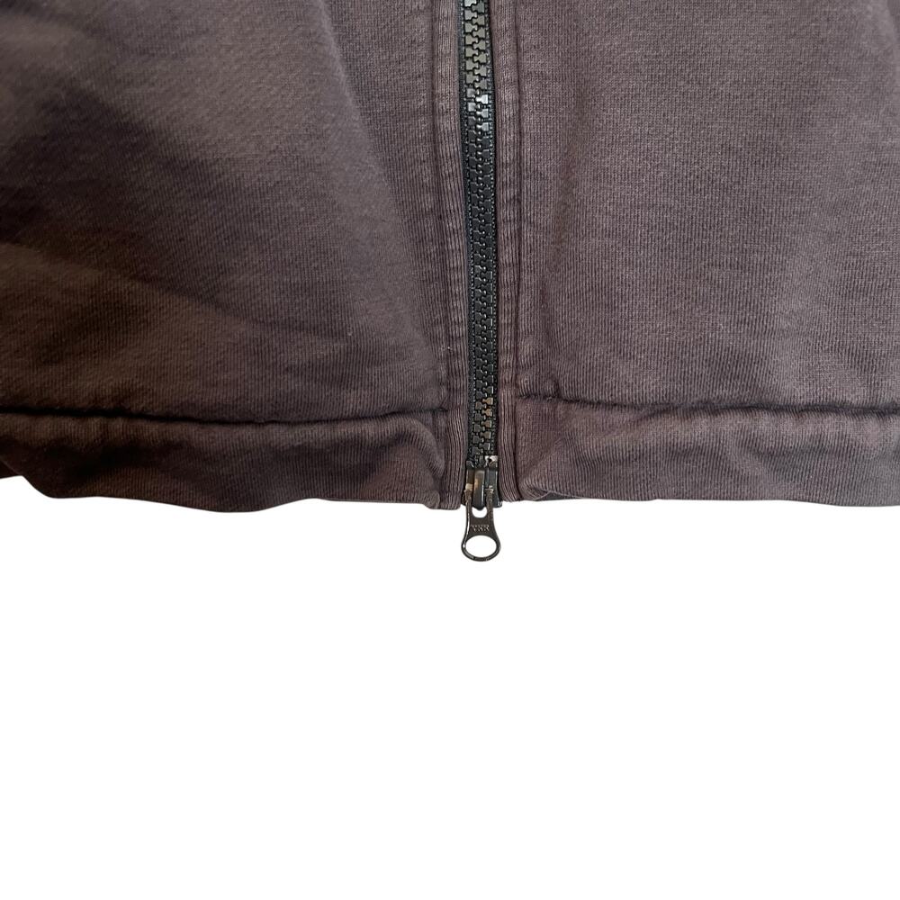 Adidas Y-3 Yohji Yamamoto Full Zip Up Sweatshirt Dark Gray 3 Stripes Cotton XS - Picture 7 of 13